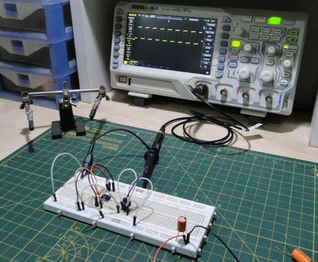 Capacitor ESR measurement circuit (NE555)