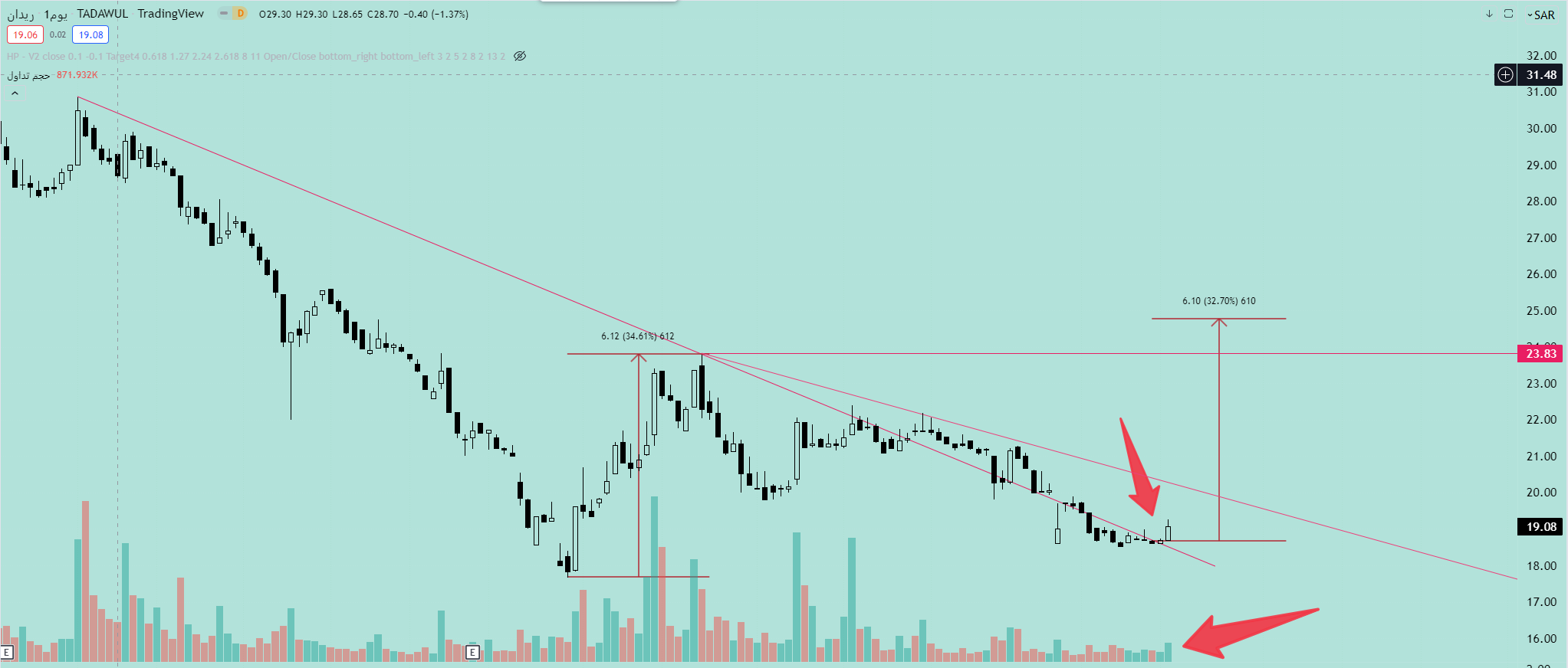 سهم ريدان - هوامير البورصة السعودية